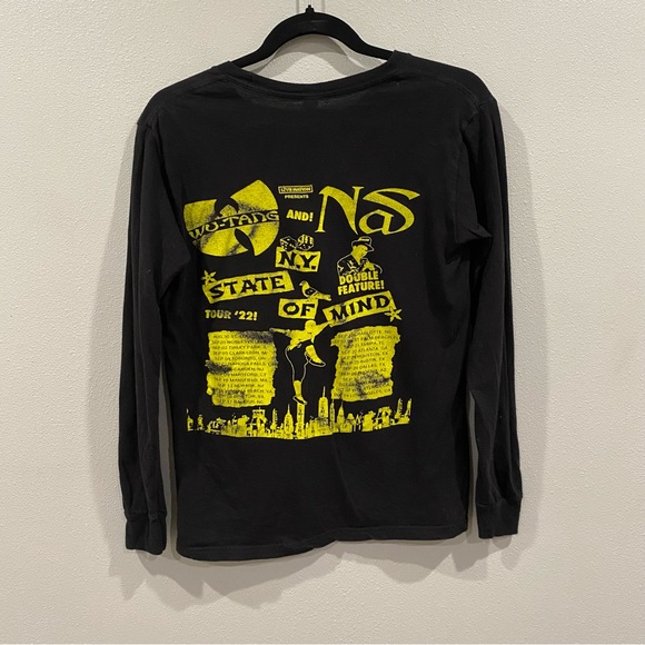 Wu-Tang NY State of Mind Tour 2022 Long Sleeve Concert Merch Shirt Black Small - Picture 6 of 7